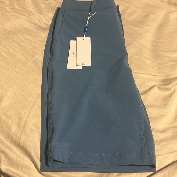 NWT Southern Tide Boys Heathered T3 Gulf Short Color: Heather Atlantic Blue - Picture 8 of 12